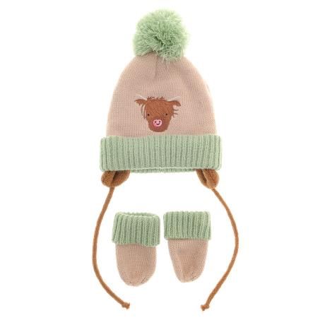 Wooly Hat and Glove Set