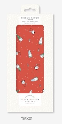 Belly Button Christmas Tissue Paper