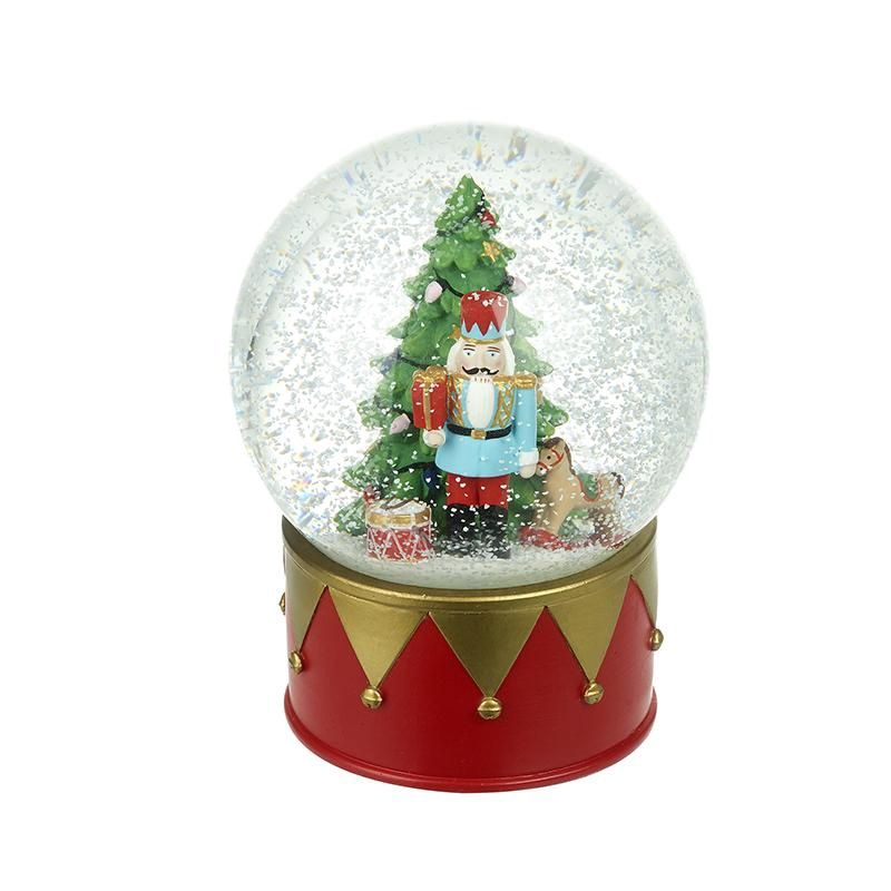 Xmas Tree and Nutcracker Soldier Snowglobe