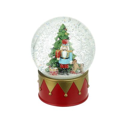 Xmas Tree and Nutcracker Soldier Snowglobe