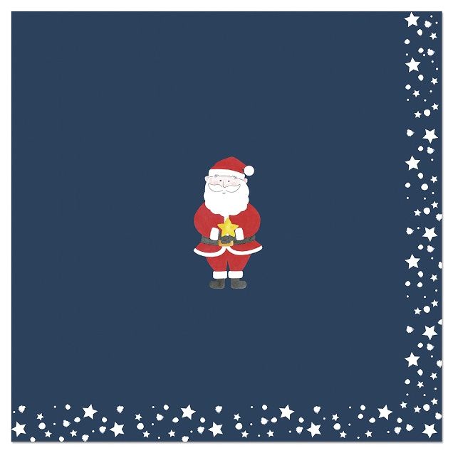 Artebene Christmas Napkins, Style: Blue Santa