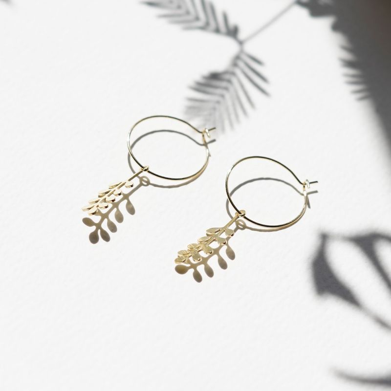 Copper Bee Earrings