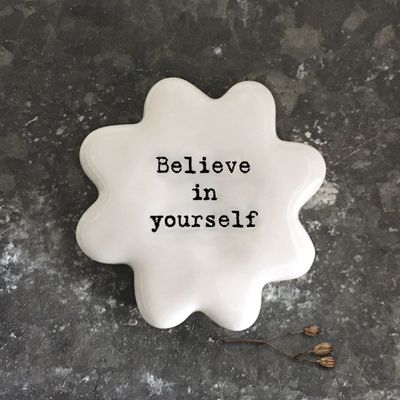 Porcelain Flower Believe Token