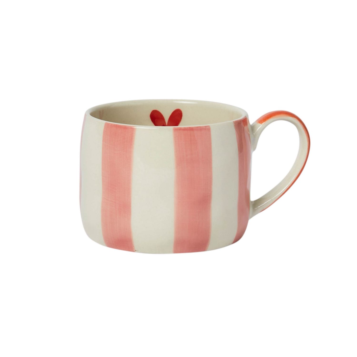 Mabel Stripes and Heart Stoneware Mug