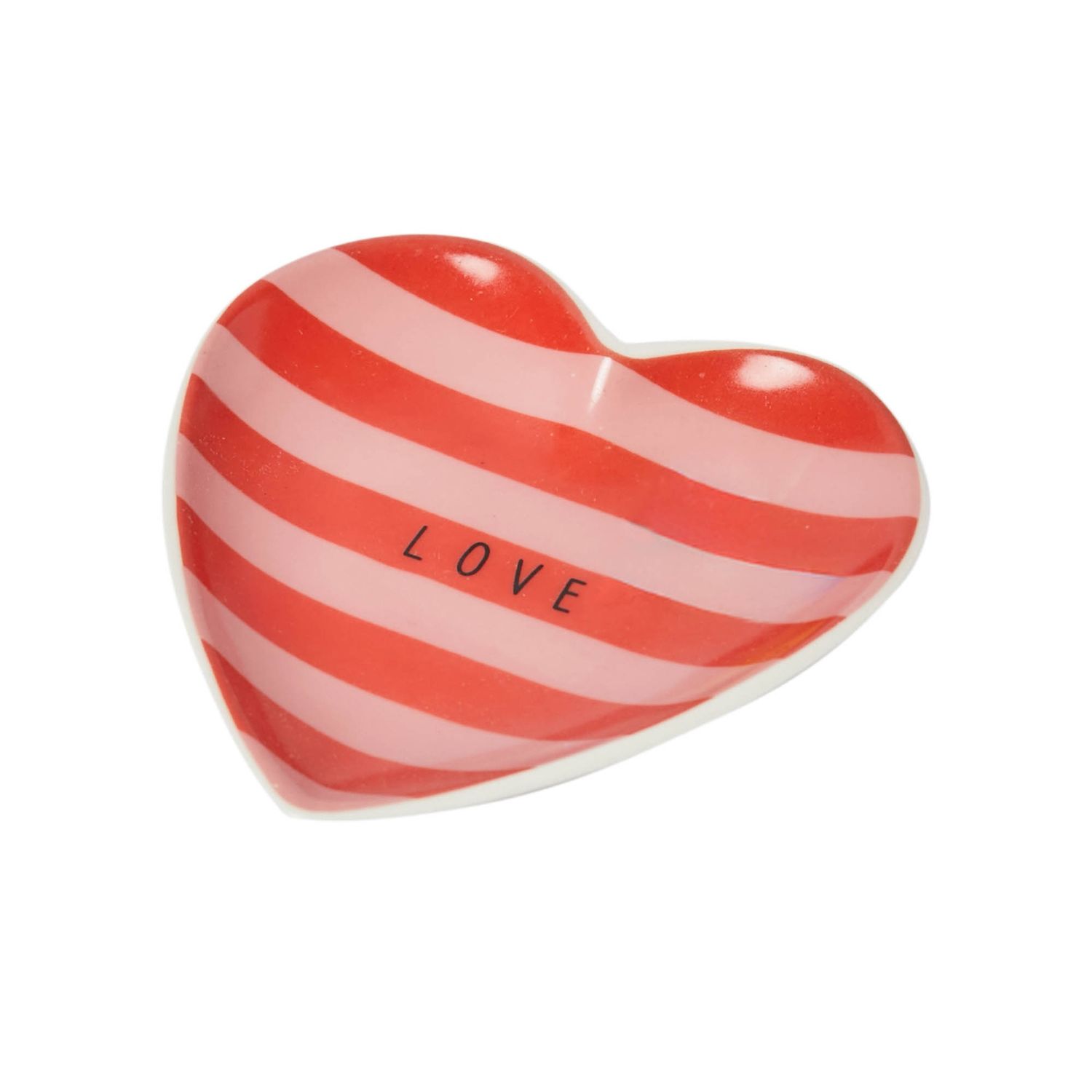 Mabel Hearts and Stripes Trinket Dish - Love