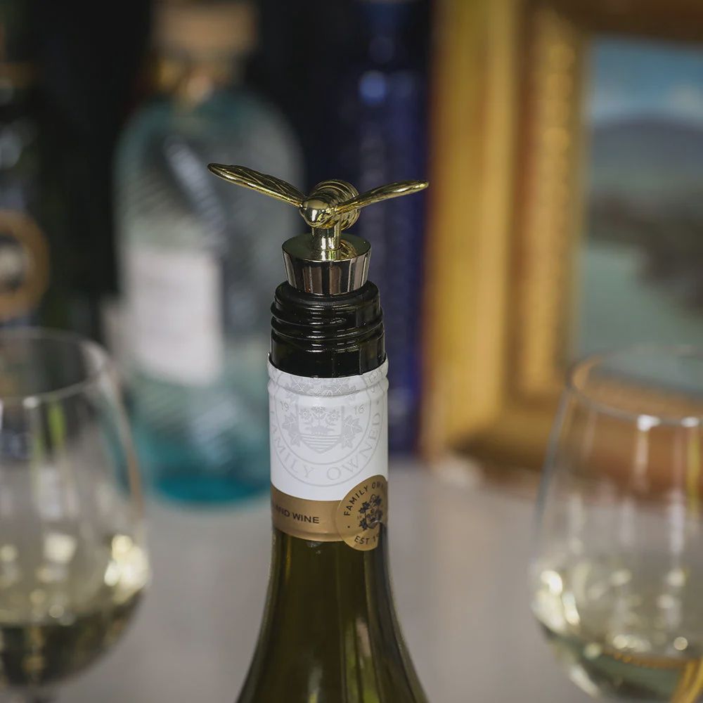 Bottle Stopper- Gold Bee
