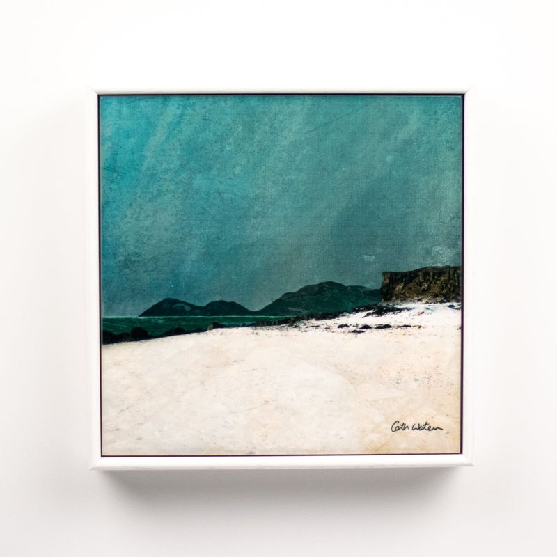 Harris From Coral Beach Isle Of Skye Framed 6” Ceramic Tile