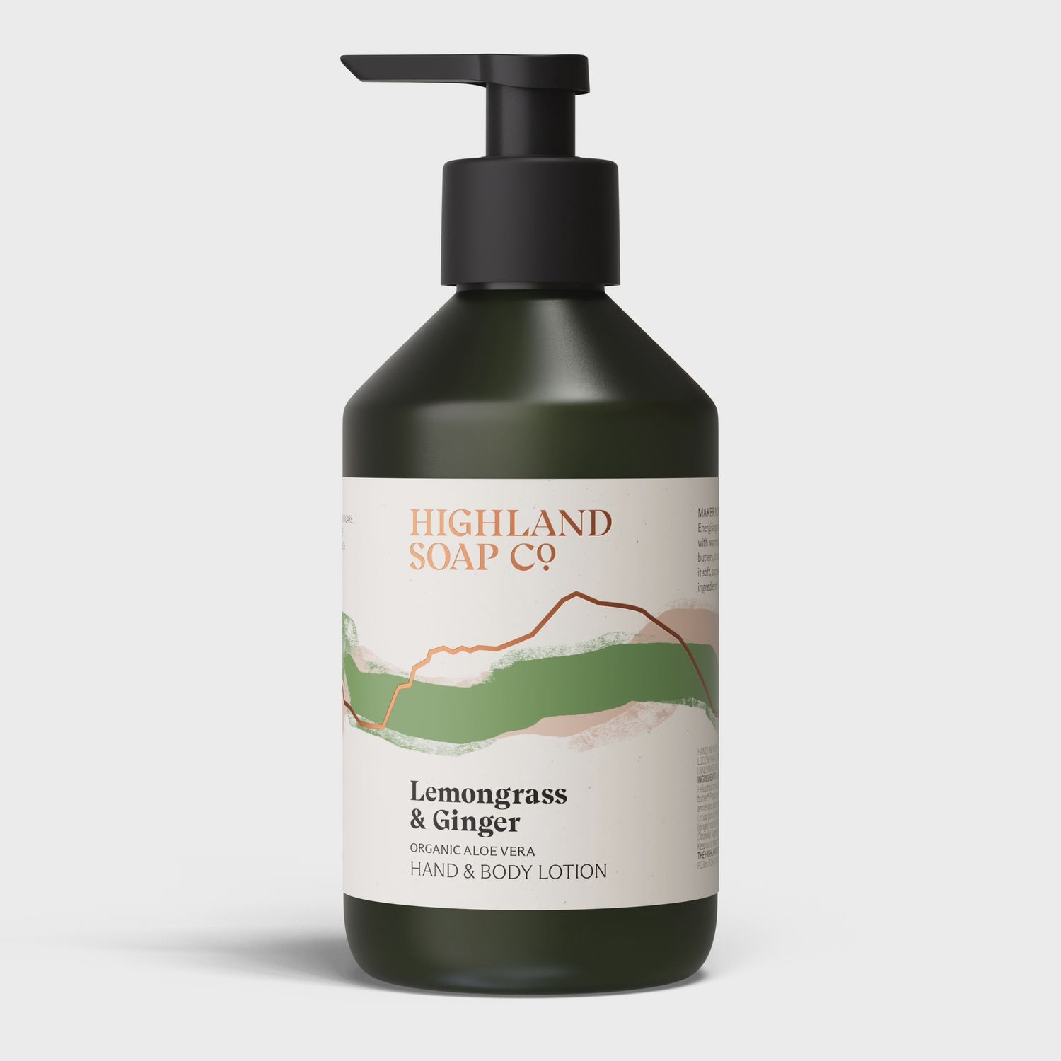 Organic Hand and Body Lotion, scent: Lemongrass and Ginger