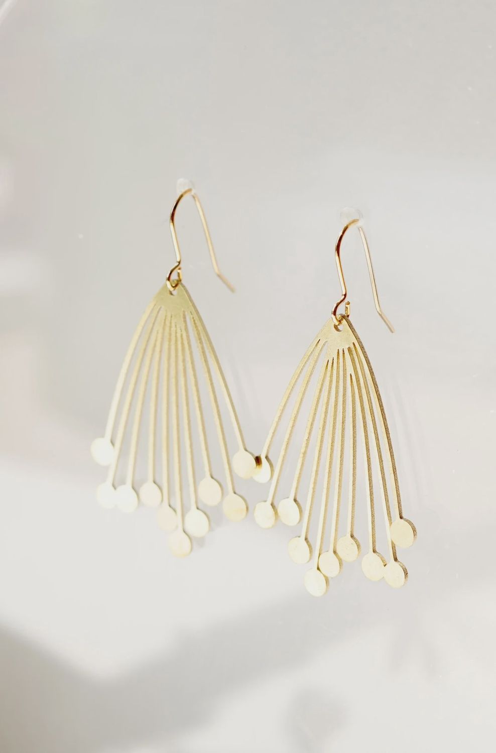 Copper Bee Earrings, Style: Seed Head