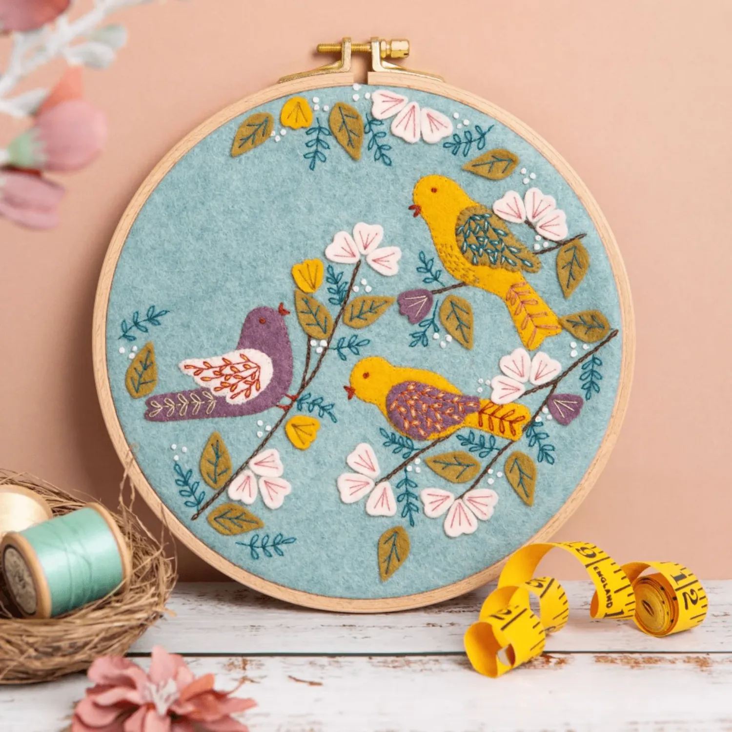 Applique Hoop Craft Kit, type: Dawn Chorus