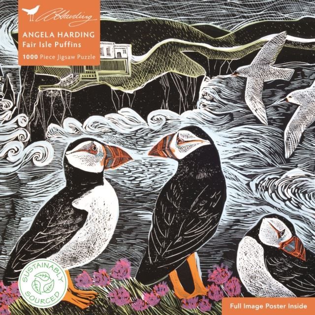 Angela Harding Fair Isle Puffins 1000 piece Jigsaw