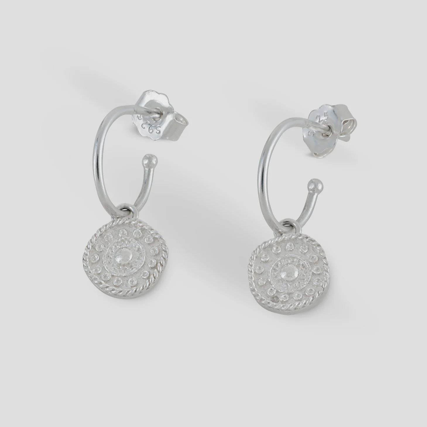 Coin Jewellery in a Jar, Colour: Silver, Style: Earrings