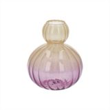 Two Tone Bud Vases, type: Yellow/Pink Glass Ball