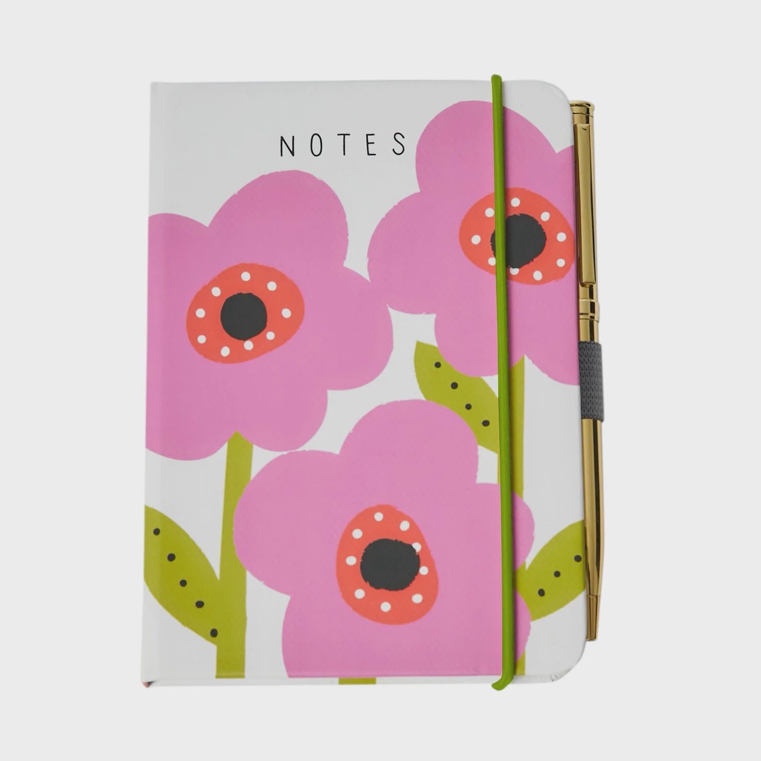 Pocket Notebook With Pen, type: Mabel Mauve Flower