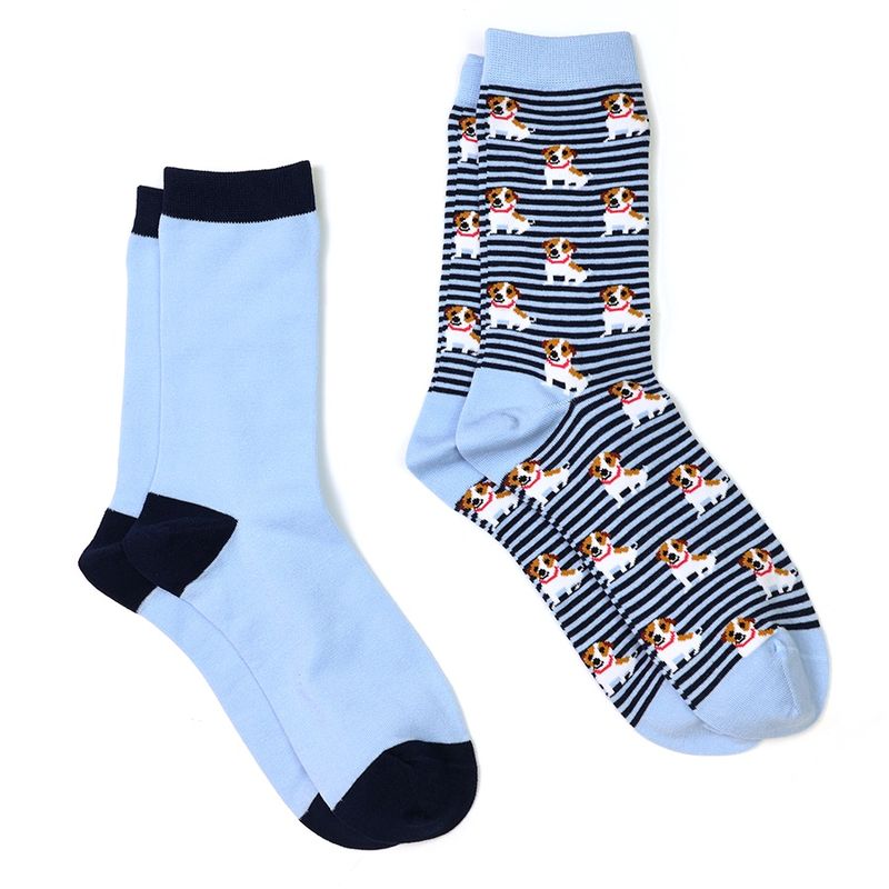 Blue mix jack Russell socks set
