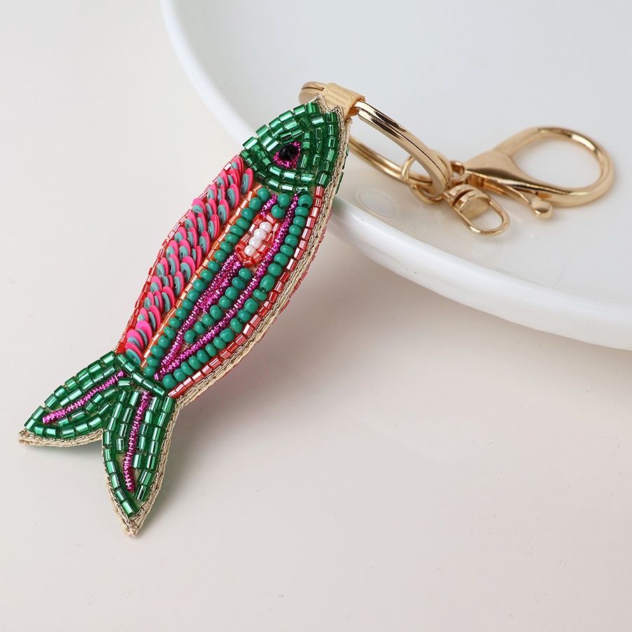 Embellished bag charm, type: Fish