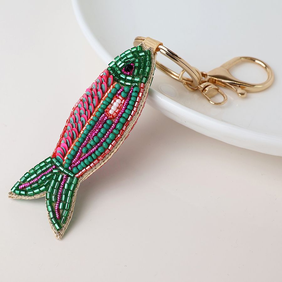 Embellished bag charm, type: Fish