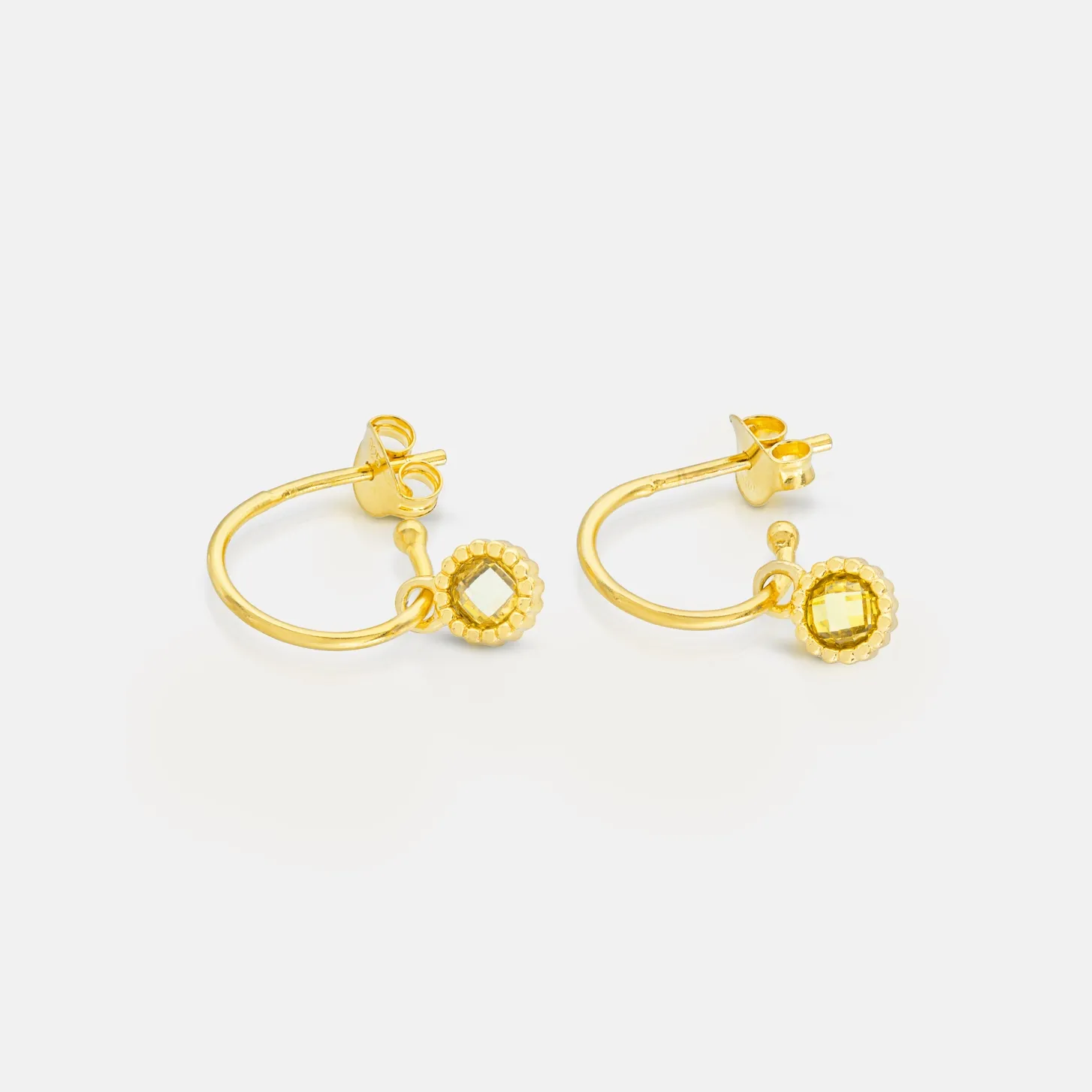 Charm Earrings, type: Citrine