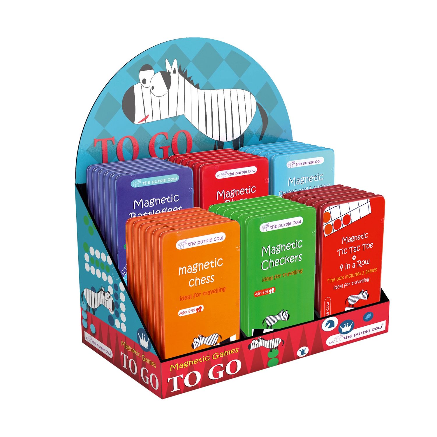 The Purple Cow Magnetic Games To Go  - assortment