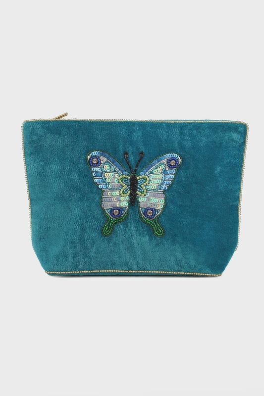 Blue Butterfly Velvet Accessories