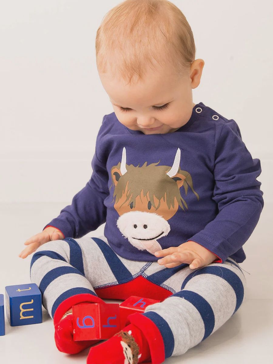Highland Cow Top, Size: 0-6 months