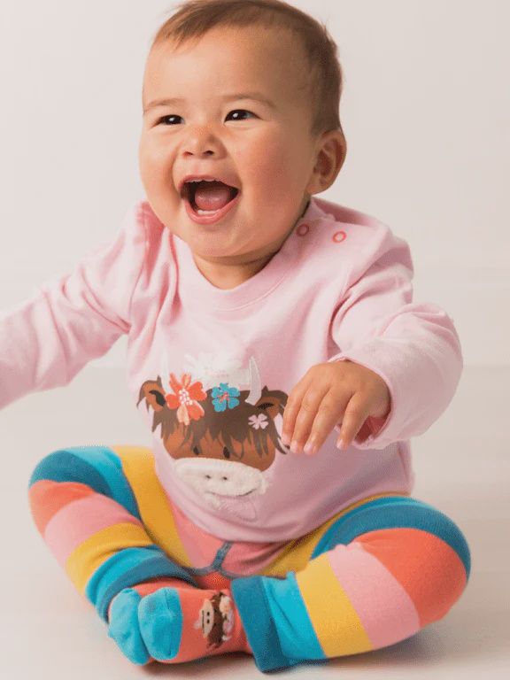 Bonnie Highland Cow Top, Size: 0-6 months