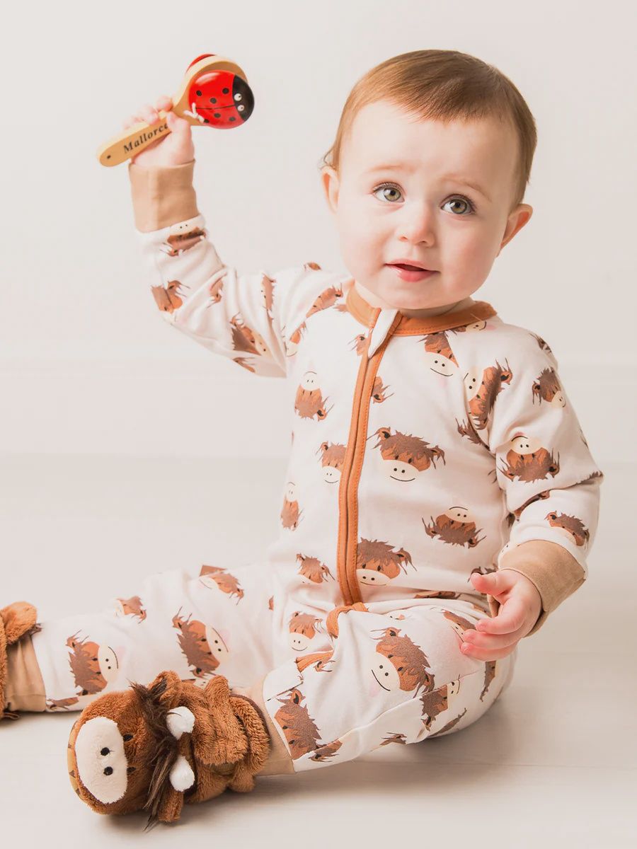 Neutral Hamish Zip Up Romper, Size: 0-3 months