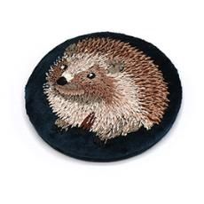 Hedgehog Velvet Accessories, Colour: Dark Teal, type: Pocket Mirror