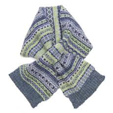 Recycled Poly &amp; Wool Blend Pull Through Scarf
