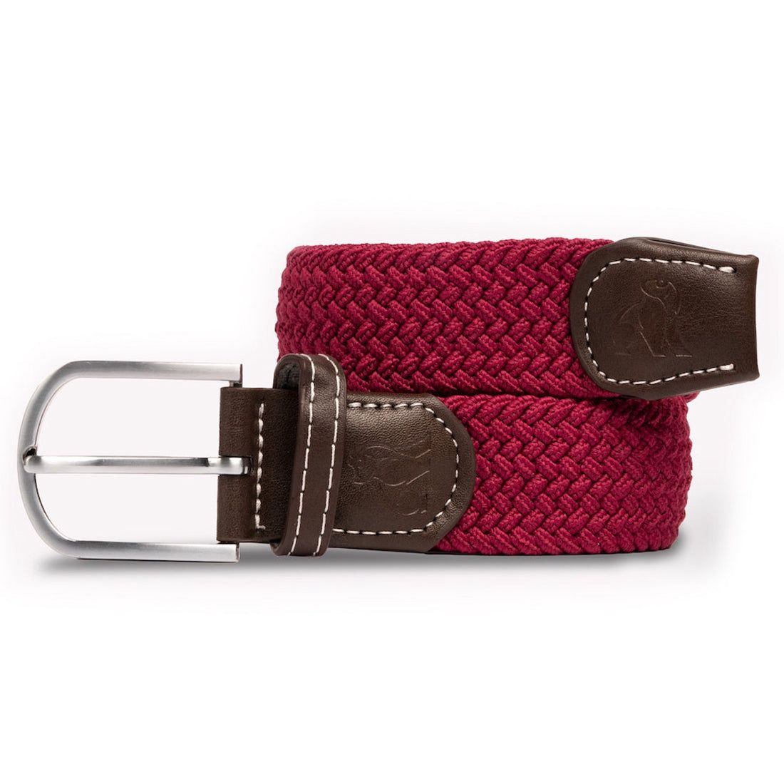 Swole Panda Woven Belt, Colour: Burgundy, Size: Small