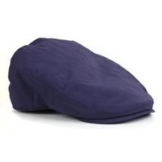 Men's Shower Proof Flat Cap, Colour: Navy