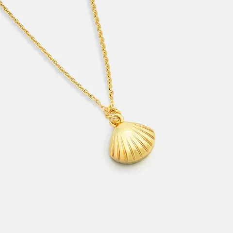 Gold Scallop Necklace