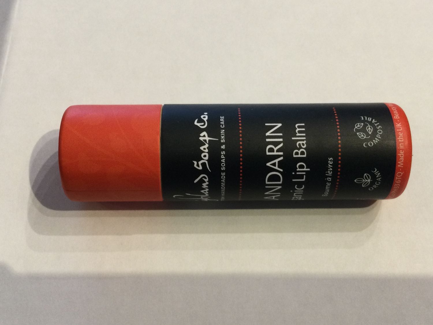 Organic Lip Balm, scent: Mandarin
