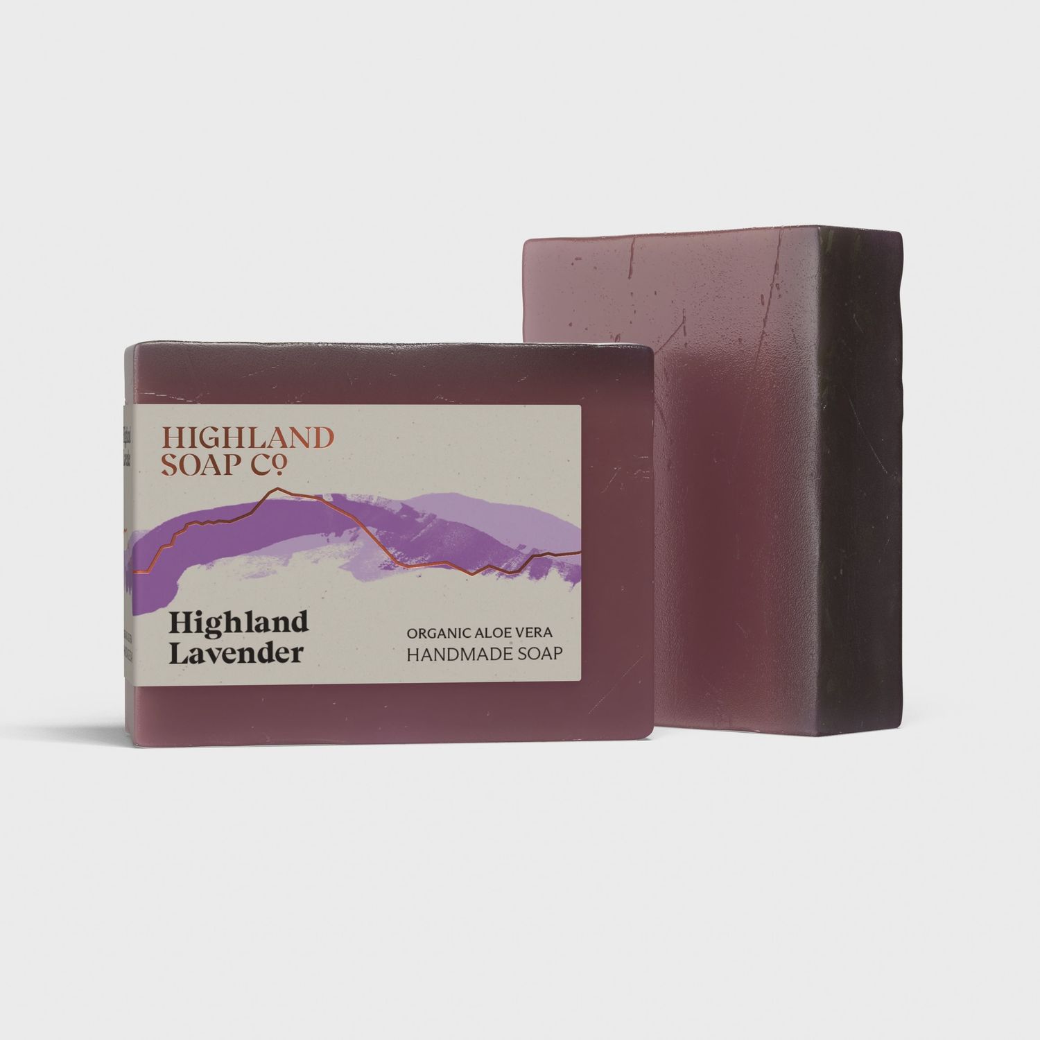 Organic Glycerine Soap, scent: Highland Lavender