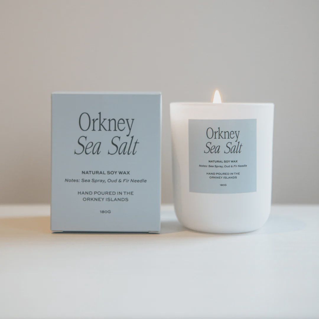 Moonshine - Luxury Vegan Soy Candle, scent: Orkney Sea Salt