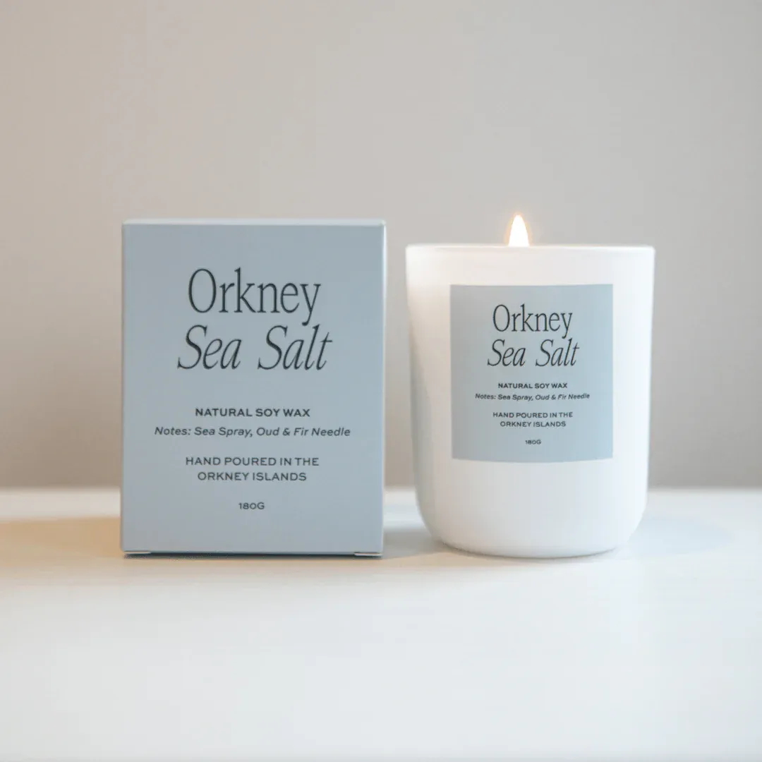 Moonshine - Luxury Vegan Soy Candle, scent: Orkney Sea Salt