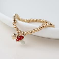 Toadstool Jewellery, Style: Faux Gold/Charms Bracelet