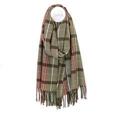 Hugo Tartan Recycled Scarf