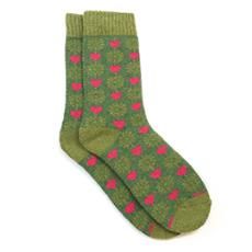 Flower And Heart Socks