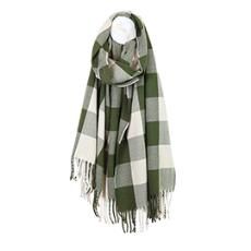 Ross Large Check Recycled Scarf