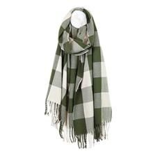 Ross Large Check Recycled Scarf