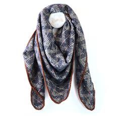 Chevron Weave Stitch Detail Scarf