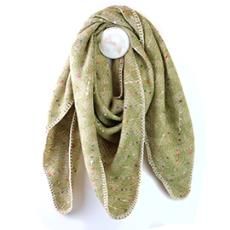 Chevron Weave Stitch Detail Scarf, Colour: Tara Pistachio Mix