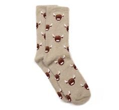 Fluffy Animal Cow Socks