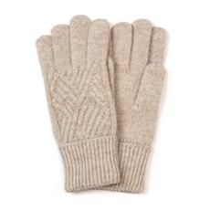 Charlotte Recycled Blend Cable Knit Gloves