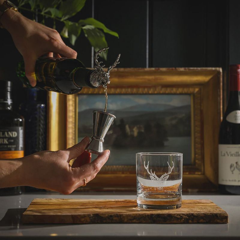 Glass, Pourer and Jigger Set