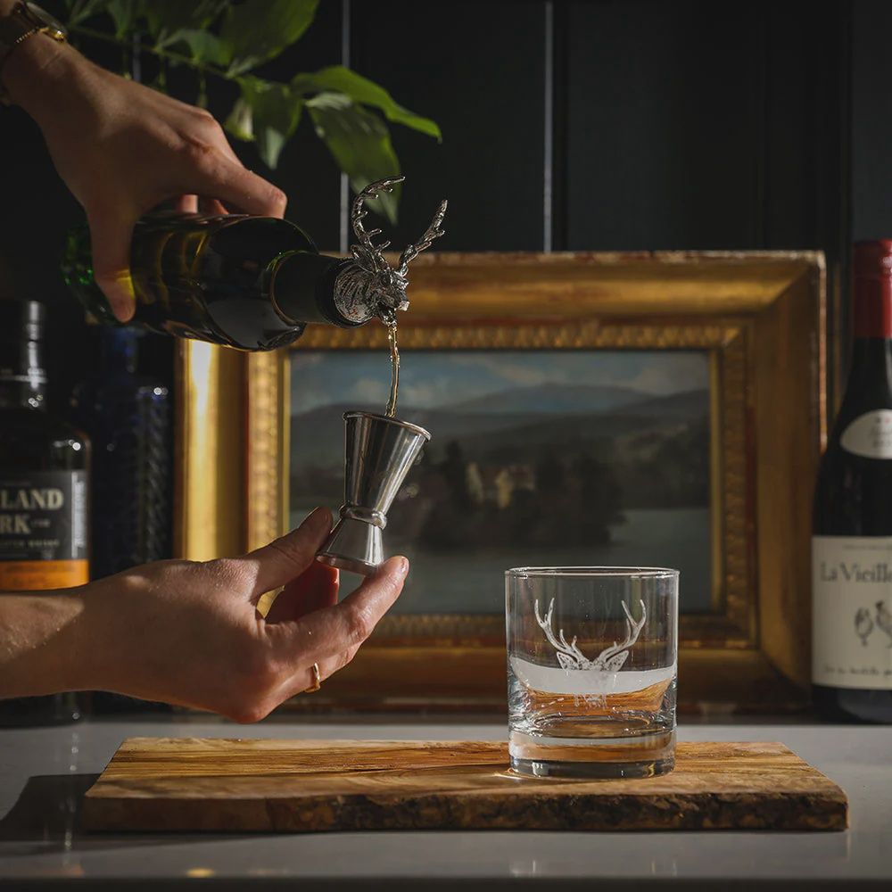 Glass, Pourer and Jigger Set, type: Stag