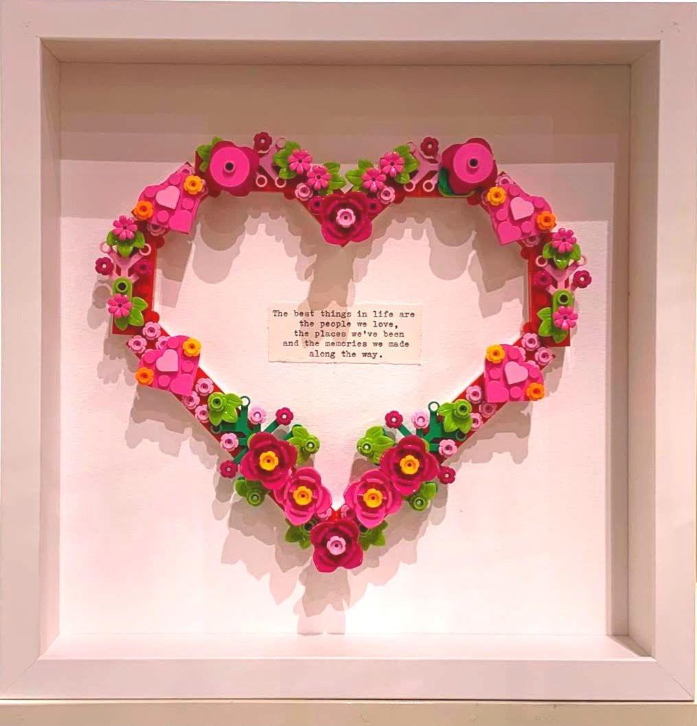 Framed Lego Heart Picture