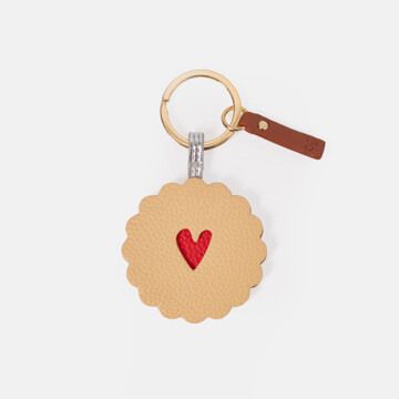Heart Jam Biscuit Keyring