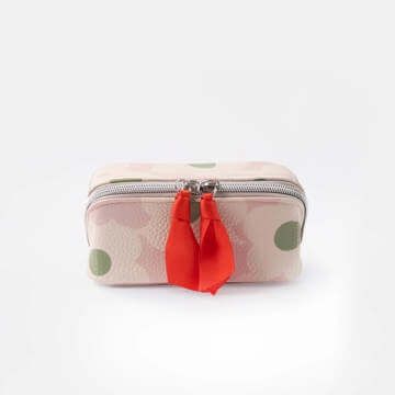 Light Pink Flower Mini Diagonal Cosmetic Bag